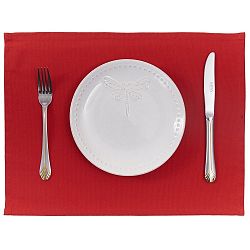 Sada 2 červených prostírání Apolena Plain Red, 33 x 45 cm