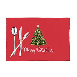 Sada 2 červených vánočních prostírání Apolena Honey Winter, 33 x 45 cm