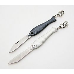 Sada 2 českých nožíků rybička s krystaly a karabinkou v designu od Alexandry Dětinské