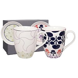 Sada 2 hrnků s podšálkem Tokyo Design Studio Baobab Soft/Tree, 380 ml