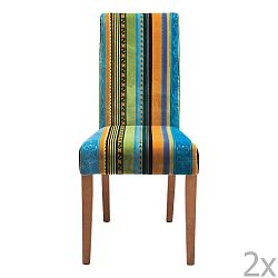 Sada 2 jídelních židlí s podnožím z bukového dřeva Kare Design Irish