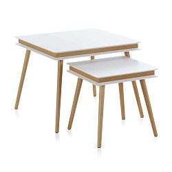 Sada 2 konferenčních stolků Geese Nordic Style Messo, 60 x 60 cm