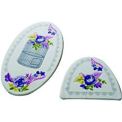 Sada 2 koupelnových předložek Confetti Bathmats Flower Cage
