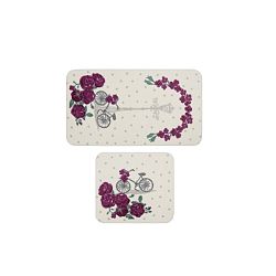 Sada 2 koupelnových předložek Confetti Bathmats Vintage Bike