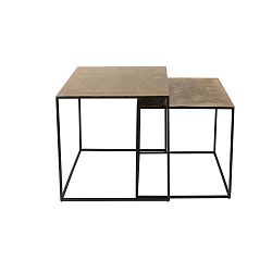 Sada 2 kovových odkládacích stolků Dutchbone Saffa