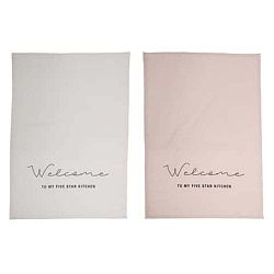 Sada 2 kuchyňských utěrek Bloomingville Multi Dago, 50 x 70 cm