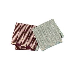 Sada 2 kuchyňských utěrek z organické bavlny OYOY Stringa