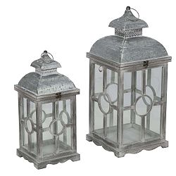 Sada 2 luceren s konstrukcí z jedlového dřeva Mauro Ferretti Circle