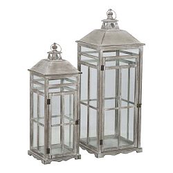 Sada 2 luceren s konstrukcí z jedlového dřeva Mauro Ferretti Glazed