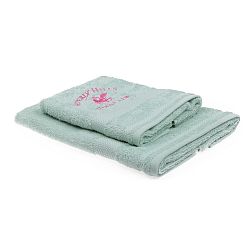 Sada 2 mentolově zelených ručníků Beverly Hills Polo Club Tommy Orj