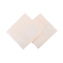 Sada 2 meruňkově oranžových ručníků z čisté bavlny, 50 x 90 cm