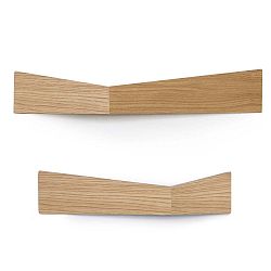 Sada 2 multifunkčních nástěnných organizérů Woodendot Pelican Oak M+L