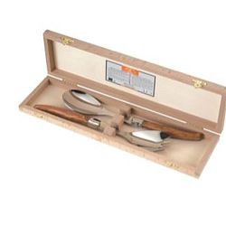 Sada 2 naběraček na salát z nerezové oceli v úložném boxu Jean Dubost