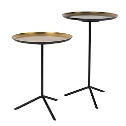 Sada 2 odkládacích stolků v barvě mosazi Zuiver Trip