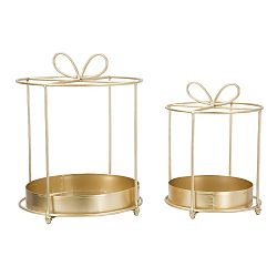 Sada 2 odkládacích stolků ve zlaté barvě Mauro Ferretti Gift Glam