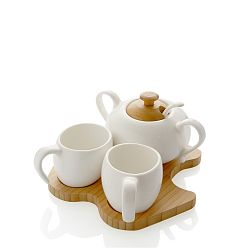 Sada 2 šálků a cukřenky se lžičkou Brandani Bambou