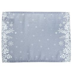 Sada 2 šedých prostírání Apolena Honey Snowflakes, 33 x 45 cm