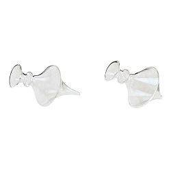 Sada 2 skleněných dekorací ve tvaru vázičky Ego Dekor, 12 x 7,5 cm