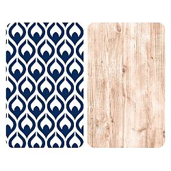 Sada 2 skleněných krytů na sporák Wenko Fancy, 52 x 30 cm