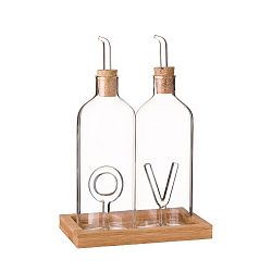 Sada 2 skleněných lahví na olej a ocet Unimasa, 250 ml