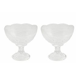 Sada 2 skleněných pohárů na zmrzlinu Villa d'Este Cream, 350 ml