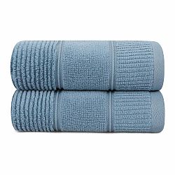 Sada 2 světle hnědých bavlněných ručníků Foutastic Daniela, 50 x 90 cm