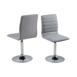 Sada 2 světle šedých jídelních židlí Actona Piper Dining Set
