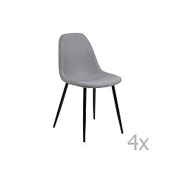 Sada 2 světle šedých jídelních židlí Actona Wilma Dining Set