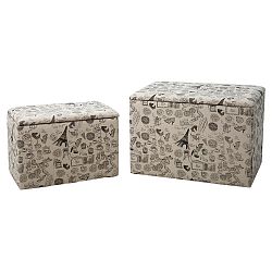 Sada 2 taburetek s odkládacím prostorem Mauro Ferretti Paris