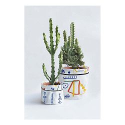 Sada 2 textilních obalů na květináč Madre Selva Juno