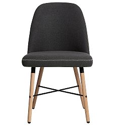 Sada 2 tmavě šedých jídelních židlí Marckeric Cancun