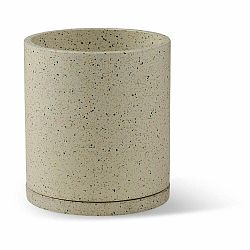 Sada 2 tmavě šedých květináčů Bonami Selection Terrazzo, ø 26 cm