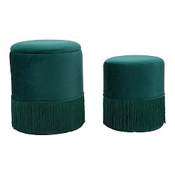 Sada 2 zelených taburetek Mauro Ferretti Constanzo