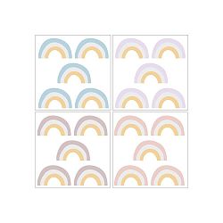 Sada 20 nástěnných samolepek Dekornik Rainbow Light