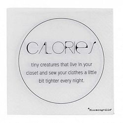 Sada 20 papírových ubrousků Bloomingville Calories, 25 x 25 cm