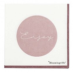 Sada 20 papírových ubrousků Bloomingville Enjoy, 25 x 25 cm