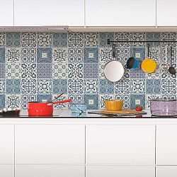 Sada 24 dekorativních samolepek na stěnu Ambiance Laurenzo, 10 x 10 cm