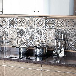 Sada 24 dekorativních samolepek na zeď Ambiance Giacomo, 20 x 20 cm