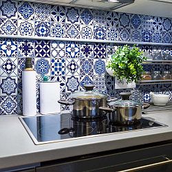 Sada 24 nástěnných samolepek Ambiance Decals Tiles Eusebio, 10 x 10 cm