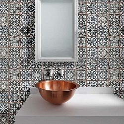 Sada 24 nástěnných samolepek Confetti Bathmats Home Gris