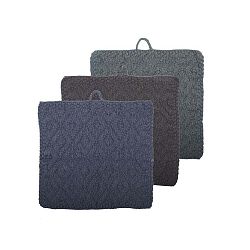 Sada 3 bavlněných kuchyňských utěrek A Simple Mess Midnight Navy