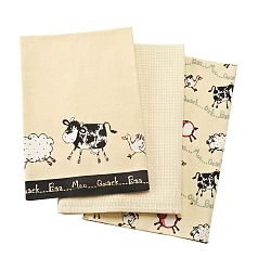 Sada 3 bavlněných utěrek Price & Kensington Home Farm