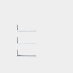 Sada 3 bílých nástěnných poliček Shelfie, šířka 40 cm