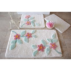 Sada 3 bílých předložek do koupelny Alessia Bonita