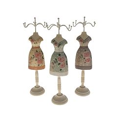 Sada 3 dřevěných stojanů na šperky Antic Line Rasso