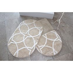 Sada 3 hnědých předložek do koupelny Alessia Bonne