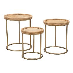 Sada 3 konferenčních stolků z jedlového dřeva Mauro Ferretti Instambul