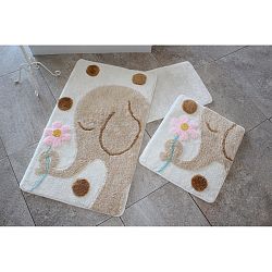 Sada 3 koupelnových předložek Alessia Buyuk Fil Brown