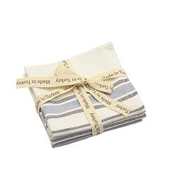 Sada 3 modro-bílých bavlněných ručníků My Home Plus, 33 x 33 cm