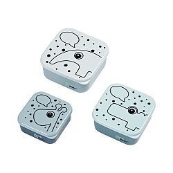 Sada 3 modrých svačinových boxů Done by Deer Contour